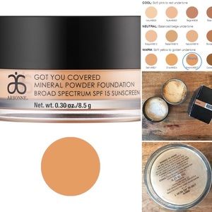 NIB TESTER Arbonne Got You Covered Powder ALMOND